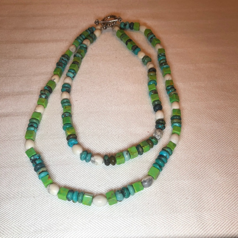 Turquoise Double Strand Necklace